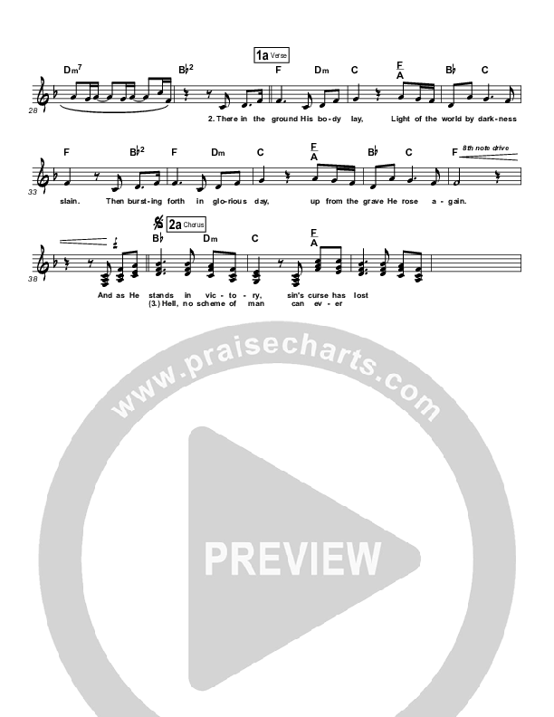 In Christ Alone (Choral Anthem SATB) Lead Sheet (SAT) (Kristian Stanfill / Passion / NextGen Worship / Arr. Richard Kingsmore)