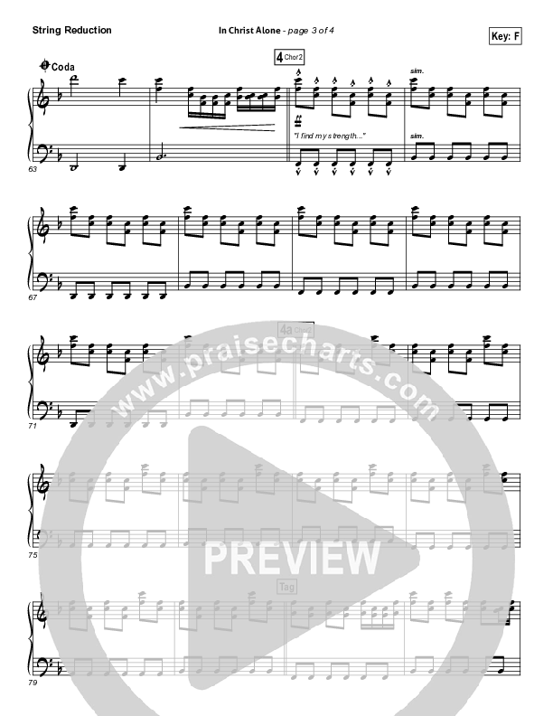 In Christ Alone (Choral Anthem SATB) Synth Strings (Kristian Stanfill / Passion / NextGen Worship / Arr. Richard Kingsmore)