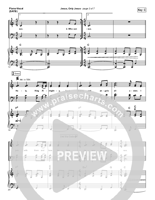 Jesus Only Jesus (Choral Anthem SATB) Piano/Choir (SATB) (Matt Redman / NextGen Worship / Arr. Richard Kingsmore)