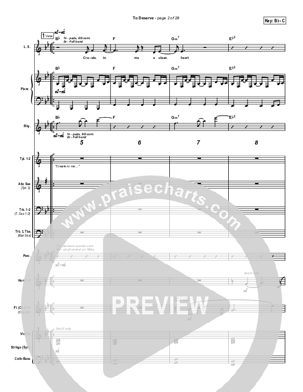 To Deserve Conductor's Score (Bethany Music / Jonathan Stockstill)