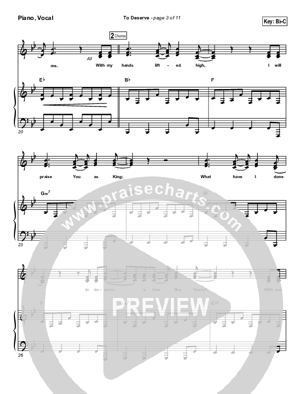 To Deserve Piano/Vocal (Bethany Music / Jonathan Stockstill)