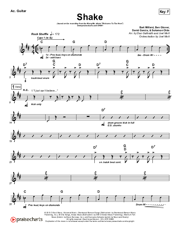 Shake Acoustic Guitar (MercyMe)