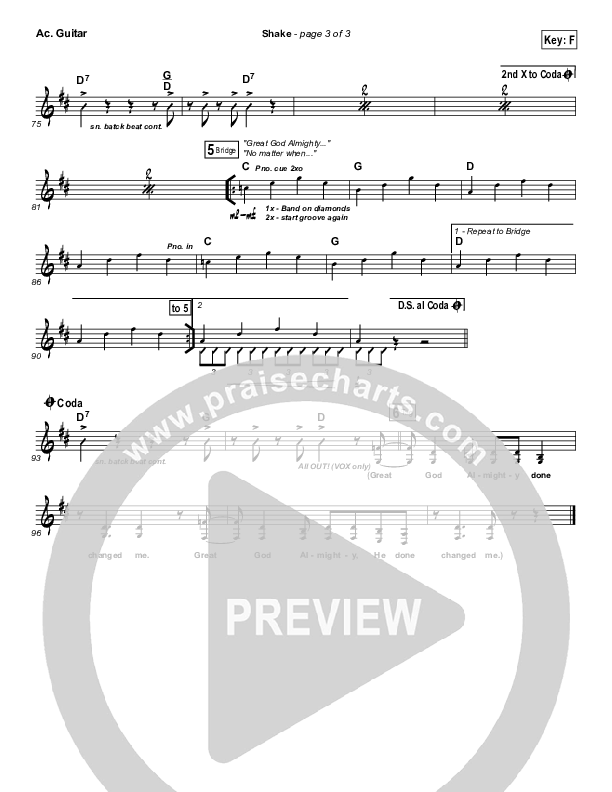 Shake Acoustic Guitar (MercyMe)