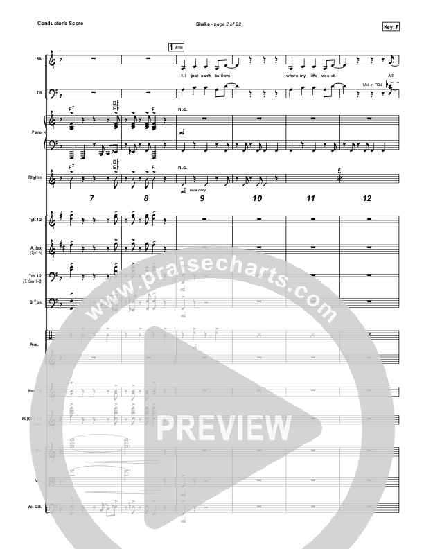 Shake Conductor's Score (MercyMe)