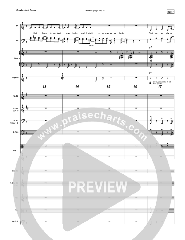 Shake Conductor's Score (MercyMe)