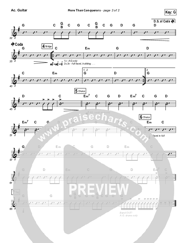 More Than Conquerors Acoustic Guitar (Rend Collective)