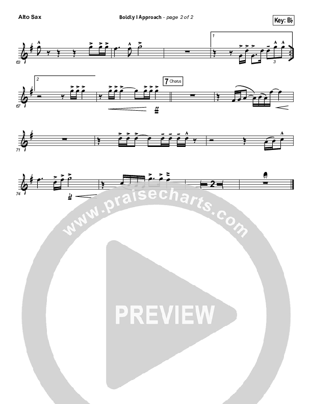 Boldly I Approach (The Art Of Celebration) Alto Sax (Rend Collective)