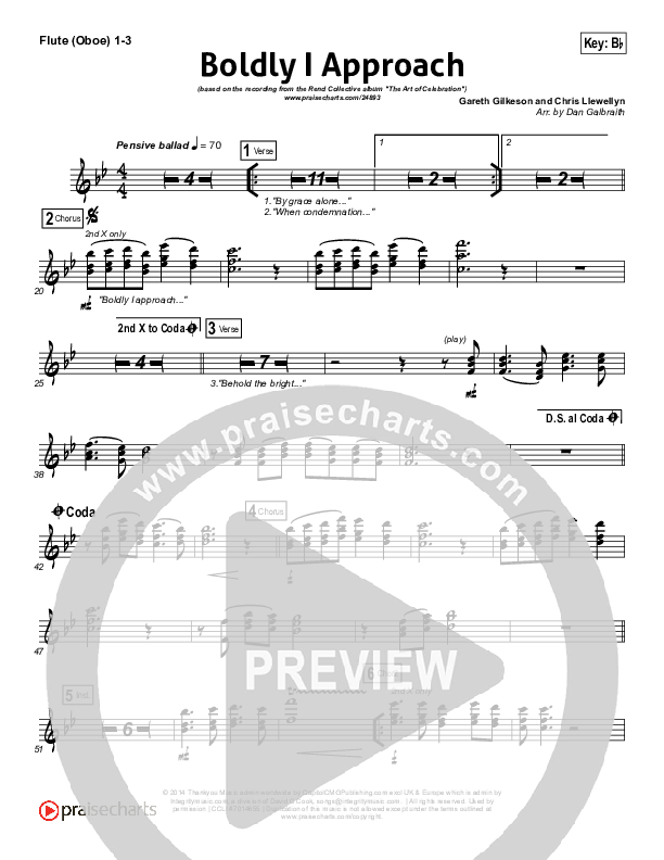 Boldly I Approach (The Art Of Celebration) Wind Pack (Rend Collective)