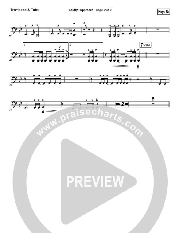 Boldly I Approach (The Art Of Celebration) Trombone 3/Tuba (Rend Collective)