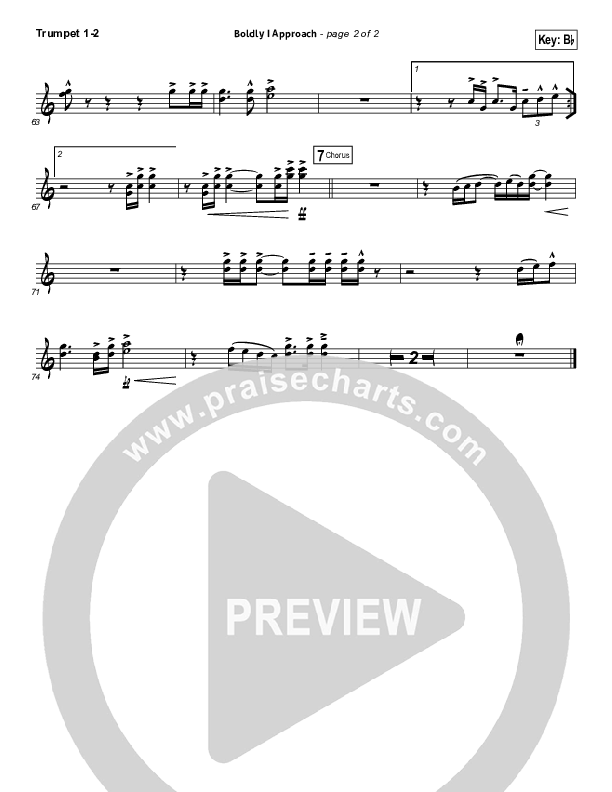 Boldly I Approach (The Art Of Celebration) Trumpet 1,2 (Rend Collective)