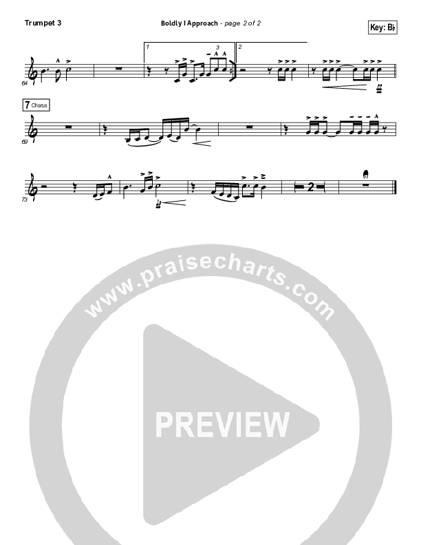 Boldly I Approach (The Art Of Celebration) Trumpet 3 (Rend Collective)