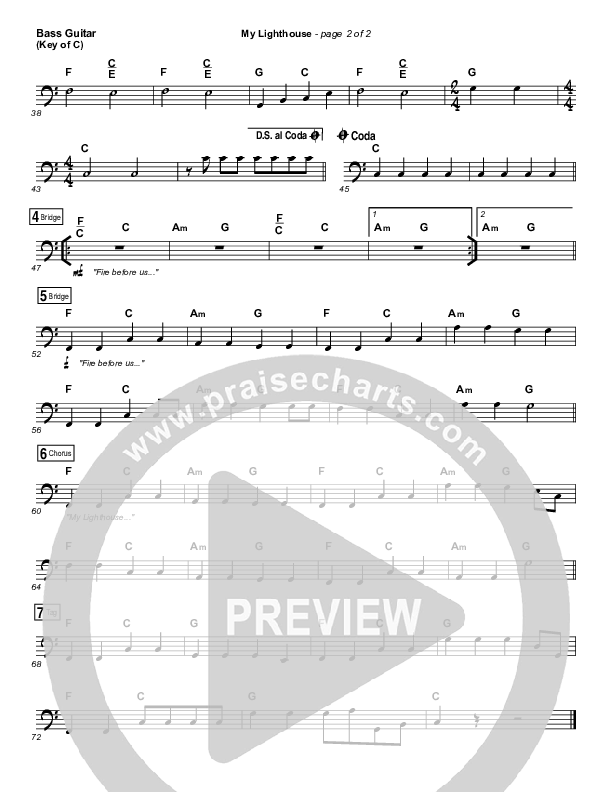 My Lighthouse Bass Guitar (Rend Collective)