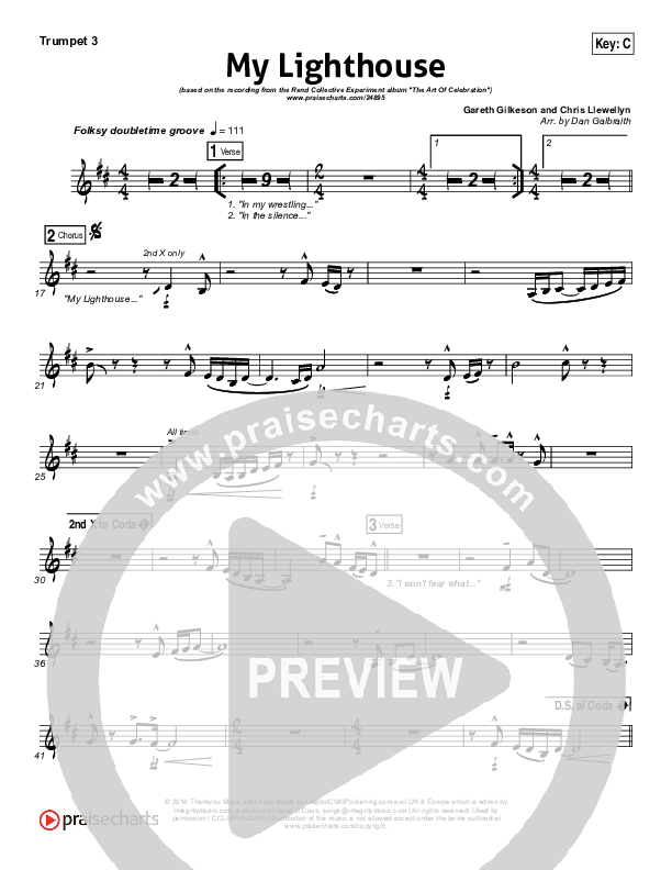 My Lighthouse Trumpet 3 (Rend Collective)