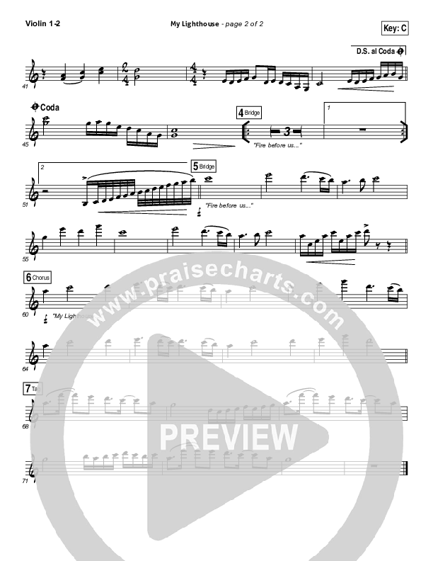 My Lighthouse Violin 1/2 (Rend Collective)