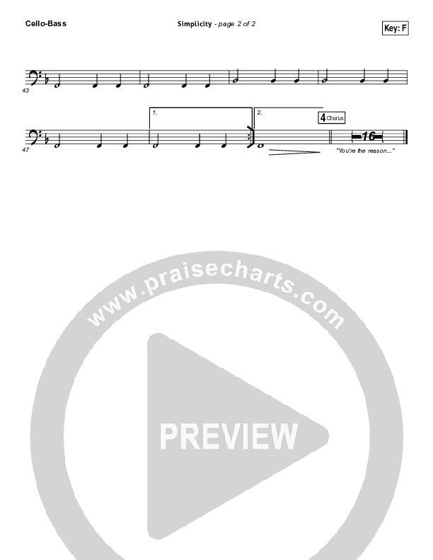 Simplicity Cello/Bass (Rend Collective)