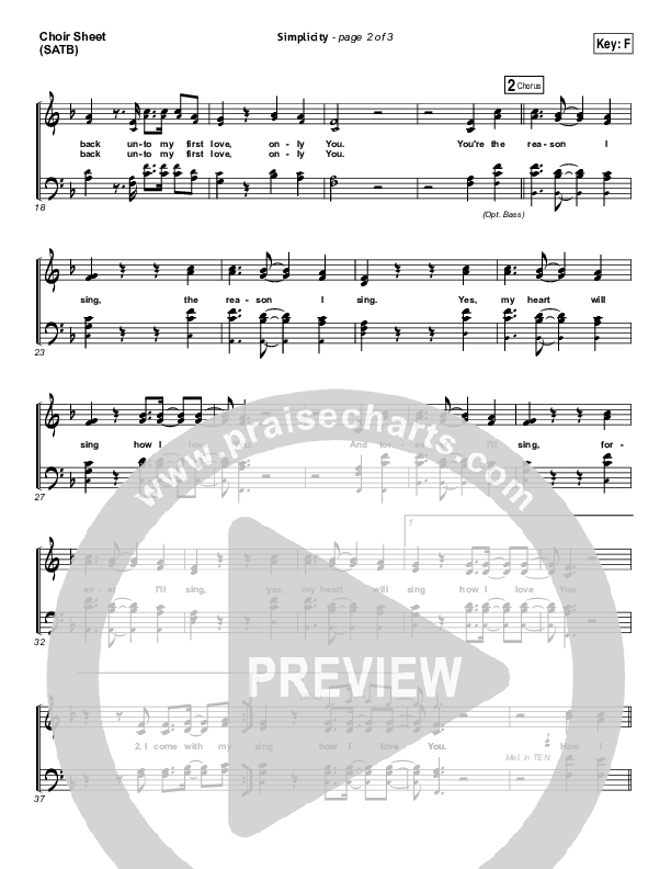 Simplicity Choir Vocals (SATB) (Rend Collective)