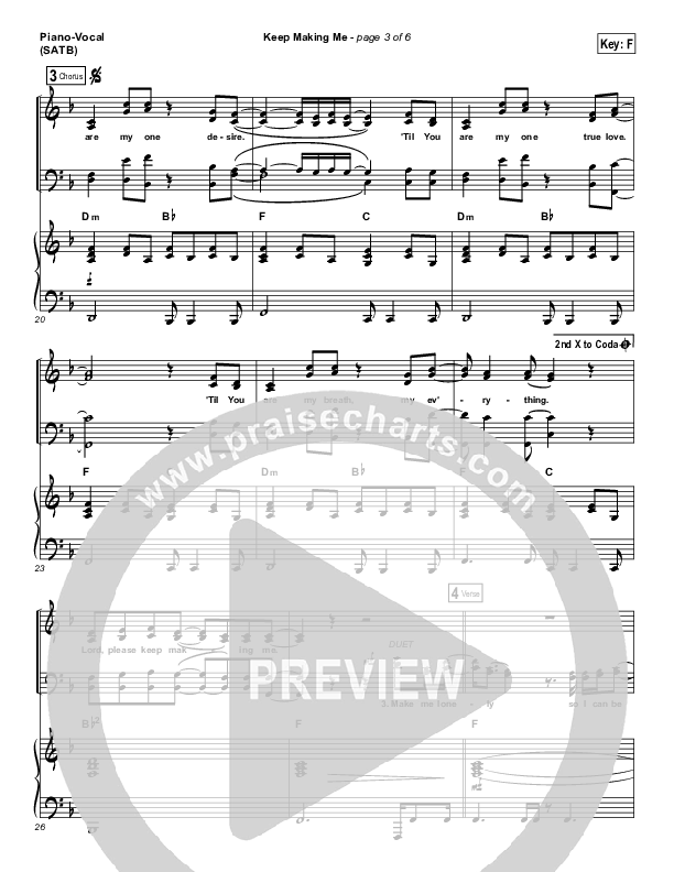 Keep Making Me Piano/Vocal Pack (Sidewalk Prophets)