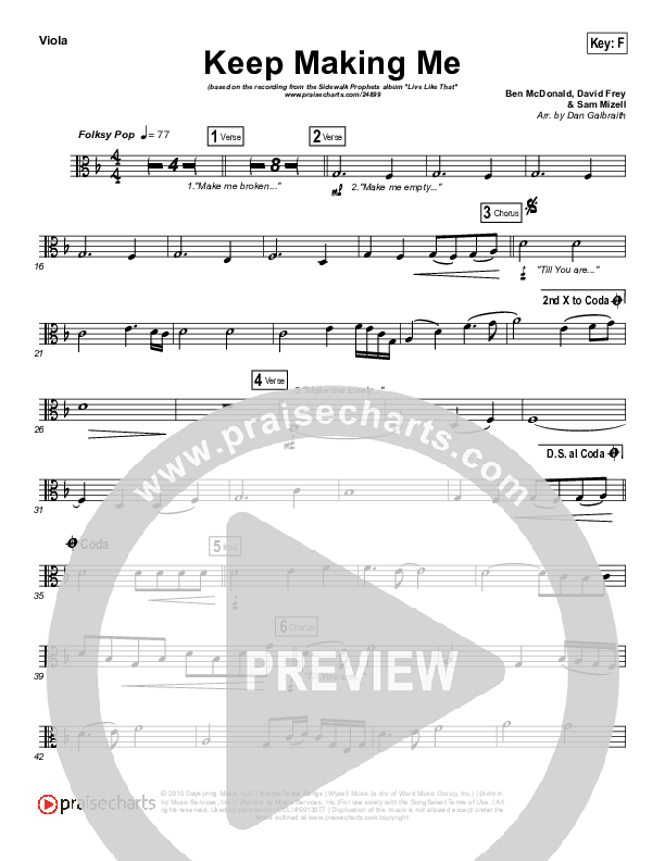 Keep Making Me Viola (Sidewalk Prophets)