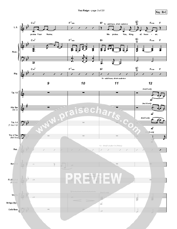 You Reign Conductor's Score (Bethany Music / Jonathan Stockstill)