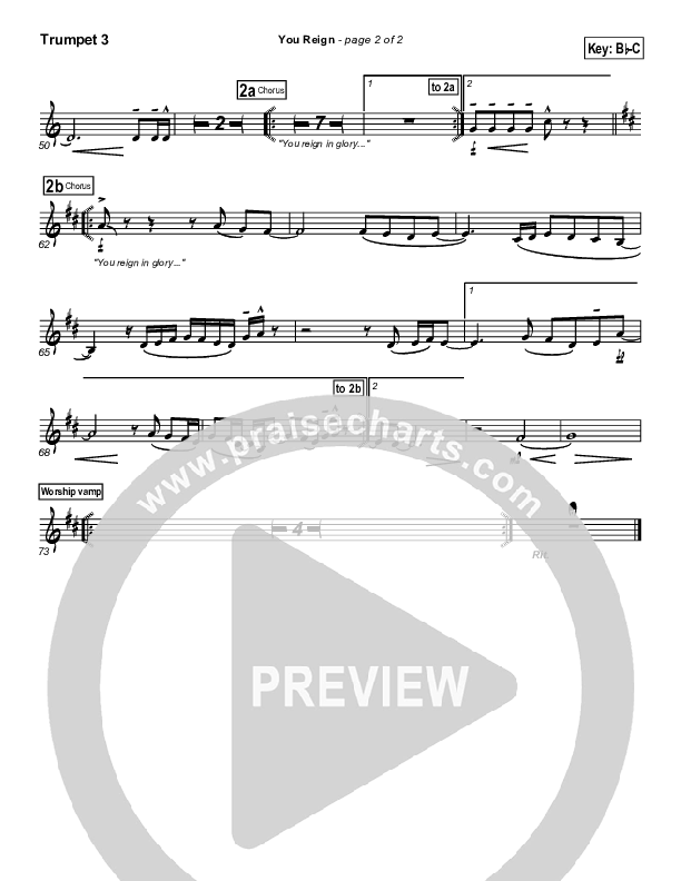 You Reign Trumpet 3 (Bethany Music / Jonathan Stockstill)