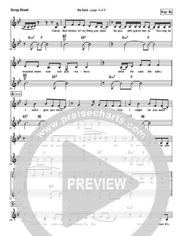 He Said Lead (SAT) (Group 1 Crew / Chris August)