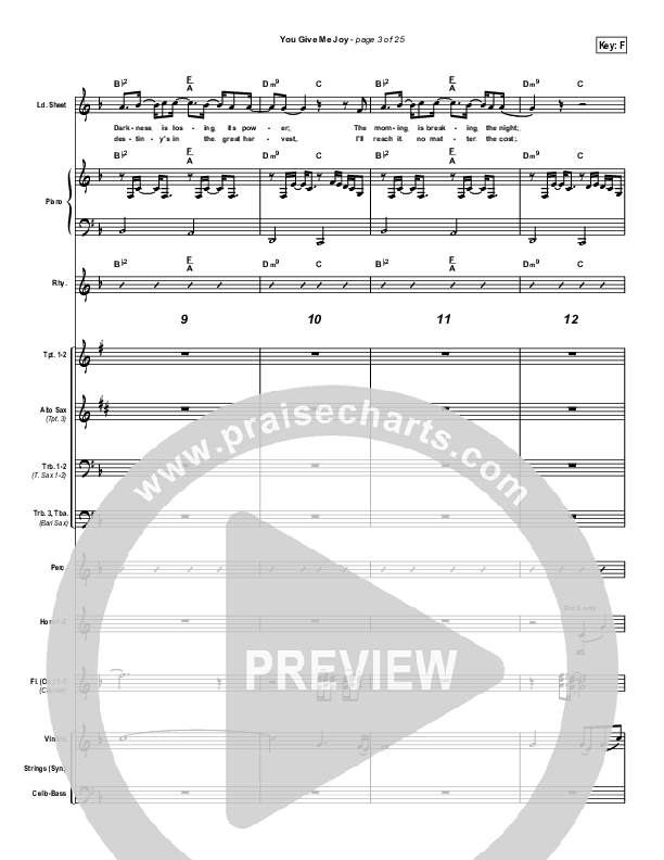 You Give Me Joy Conductor's Score (Bethany Music / Jonathan Stockstill)