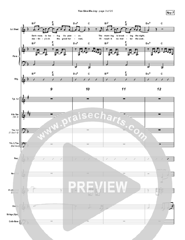 You Give Me Joy Conductor's Score (Bethany Music / Jonathan Stockstill)