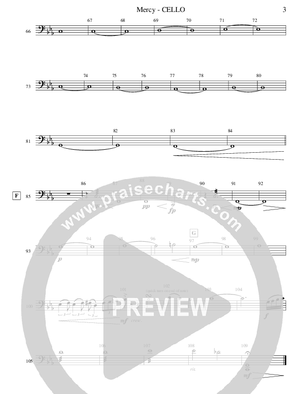 Mercy (Memories Of Mom) (Instrumental) Cello (Ric Flauding)