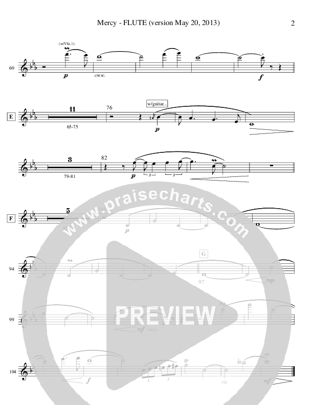 Mercy (Memories Of Mom) (Instrumental) Flute (Ric Flauding)