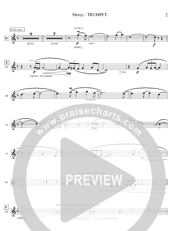 Mercy (Memories Of Mom) (Instrumental) Trumpet (Ric Flauding)