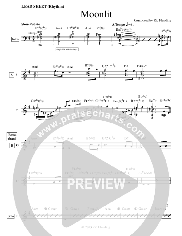 Moonlit (Instrumental) Rhythm/Vocal (Ric Flauding)