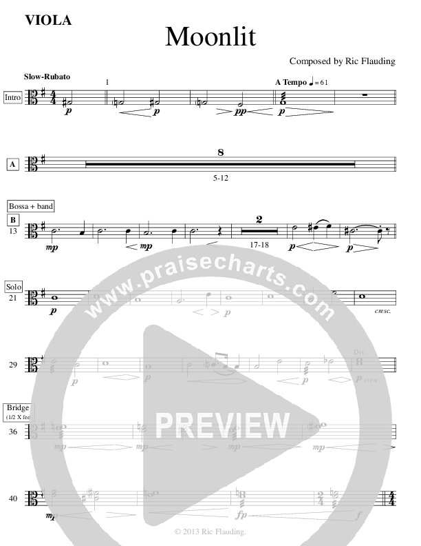 Moonlit (Instrumental) Viola (Ric Flauding)