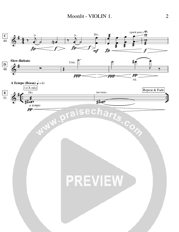 Moonlit (Instrumental) Violin 1 (Ric Flauding)