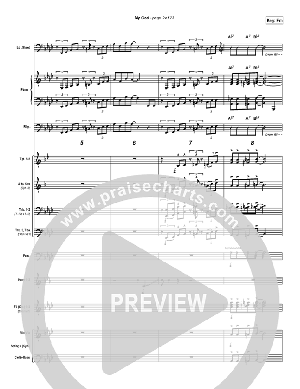 My God Conductor's Score (Bethany Music / Jonathan Stockstill)