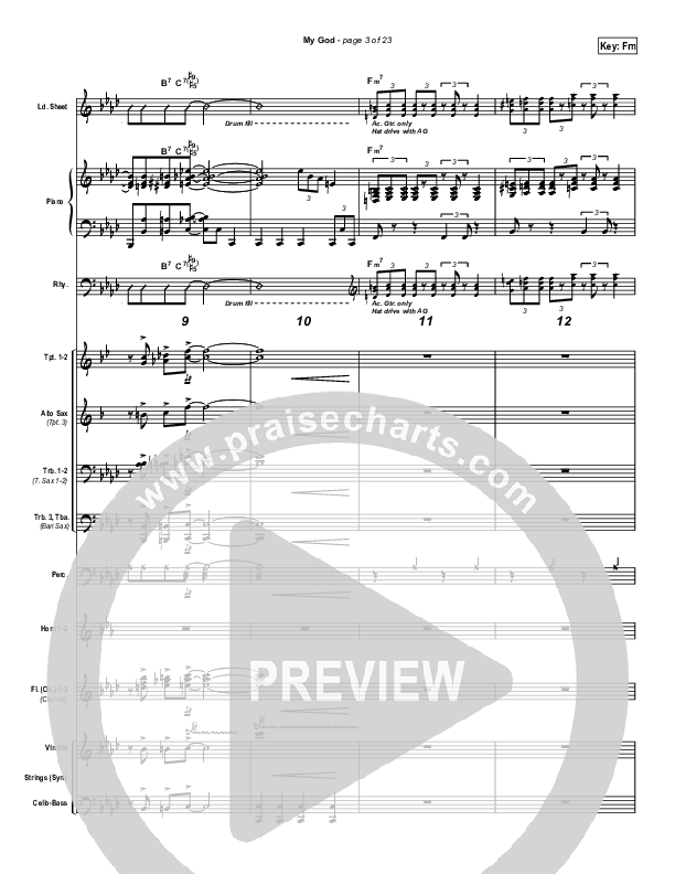 My God Conductor's Score (Bethany Music / Jonathan Stockstill)
