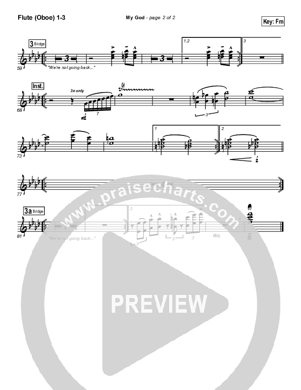 My God Flute/Oboe 1/2/3 (Bethany Music / Jonathan Stockstill)