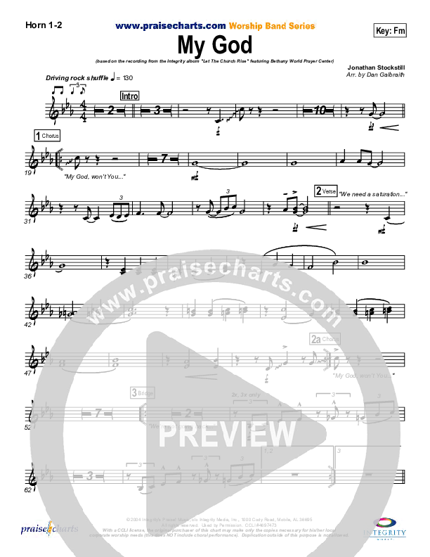 My God French Horn 1/2 (Bethany Music / Jonathan Stockstill)