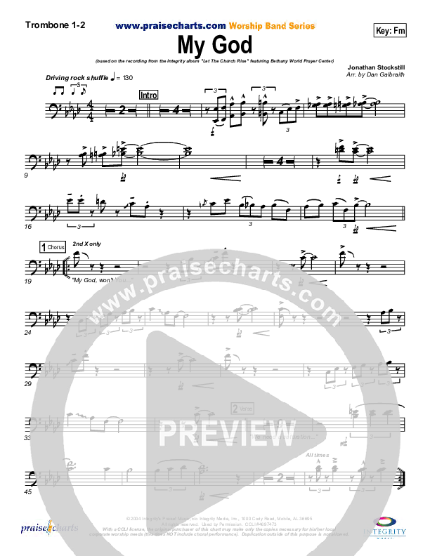 My God Trombone 1/2 (Bethany Music / Jonathan Stockstill)