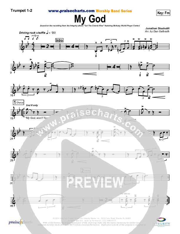 My God Trumpet 1,2 (Bethany Music / Jonathan Stockstill)