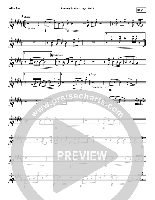 Endless Praise Alto Sax (Planetshakers)