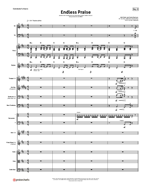 Endless Praise Conductor's Score (Planetshakers)