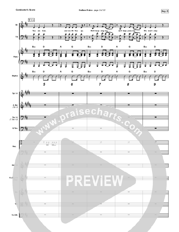 Endless Praise Conductor's Score (Planetshakers)