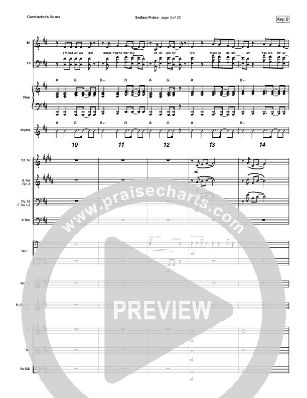 Endless Praise Conductor's Score (Planetshakers)