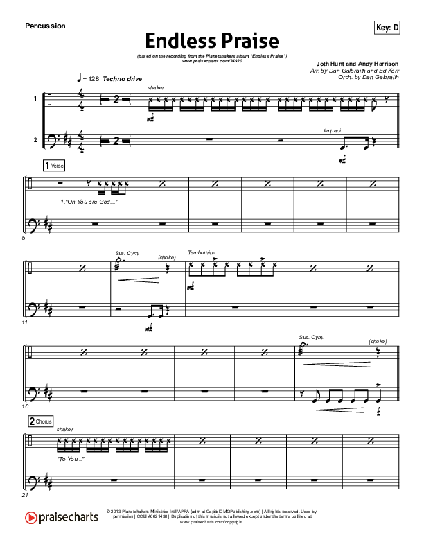 Endless Praise Percussion (Planetshakers)