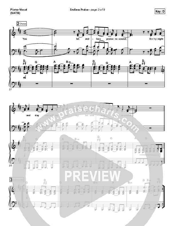 Endless Praise Piano/Vocal (SATB) (Planetshakers)