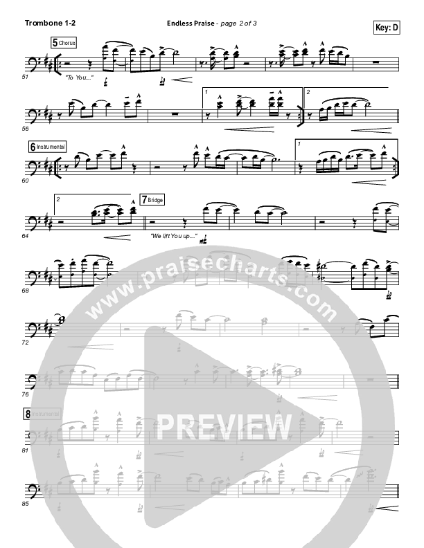 Endless Praise Trombone 1/2 (Planetshakers)