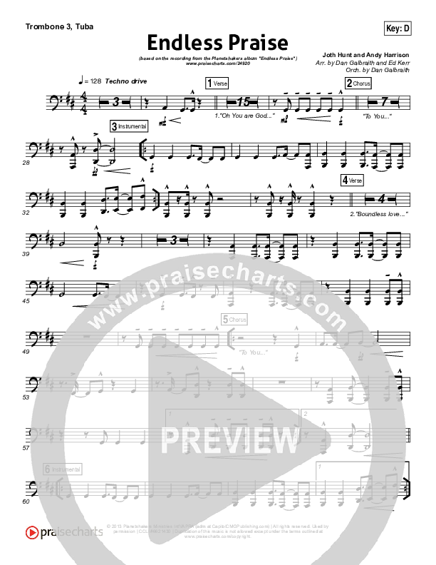 Endless Praise Trombone 3/Tuba (Planetshakers)
