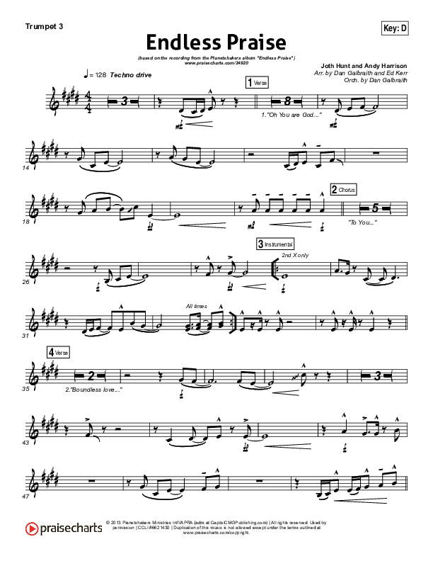 Endless Praise Trumpet 3 (Planetshakers)