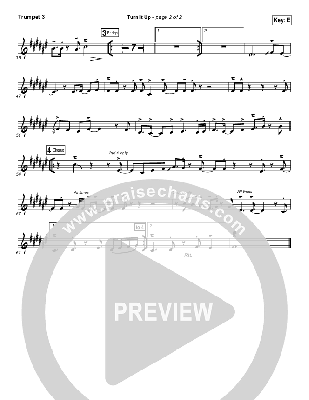 Turn It Up Trumpet 3 (Planetshakers)