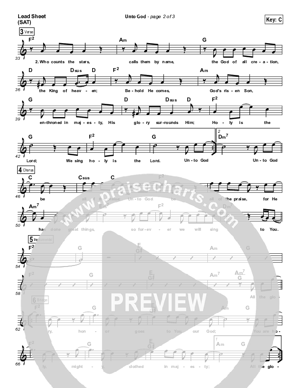 Unto God Lead (SAT) (Planetshakers)